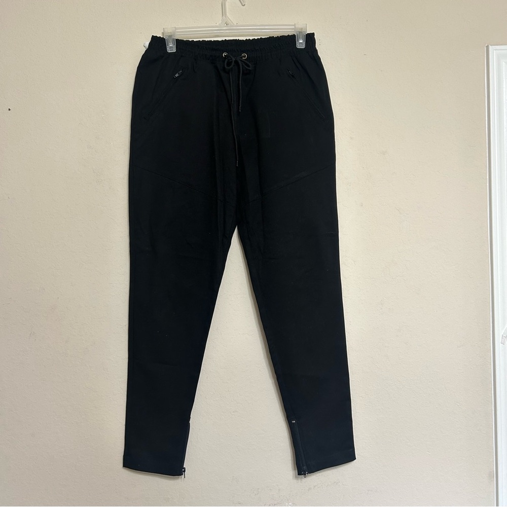 Killion Brand Twill Trackers in Black Size XL Joggers Zippered Pkts & Leg